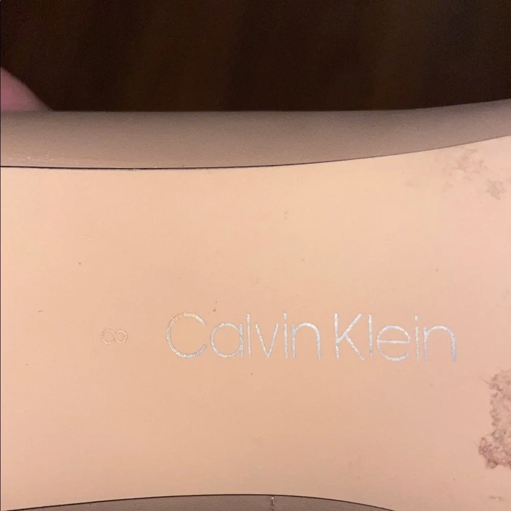 Anthropologie Calvin Klein Nude Heels. Gayle or Brady. ‎ Size 8.  Leather.